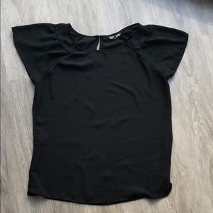 Thin black dressy shirt